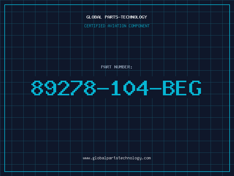 Aviation Part 89278-104-BEG
