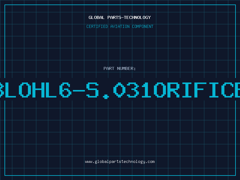 Aviation Part 8LOHL6-S.031ORIFICE