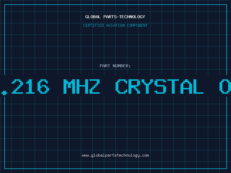 Aviation Part 9.216 MHZ CRYSTAL OS