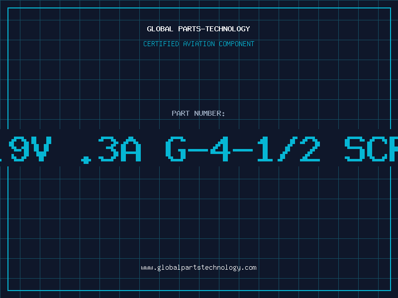 Aviation Part 9.9v .3a G-4-1/2 Scrw