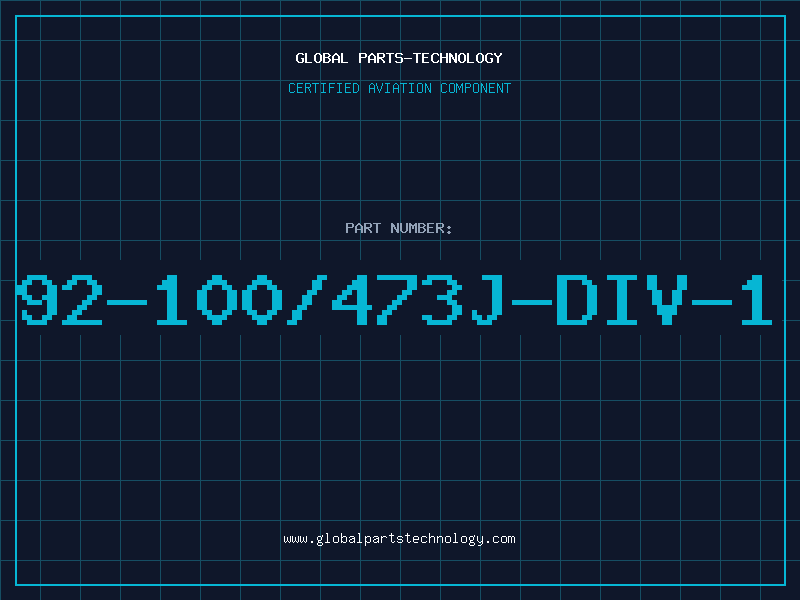 Aviation Part 92-100/473J-DIV-1