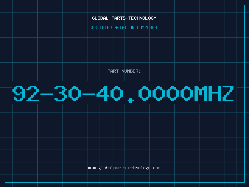Aviation Part 92-30-40.0000MHZ