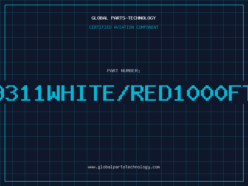Aviation Part 9311WHITE/RED1000FT