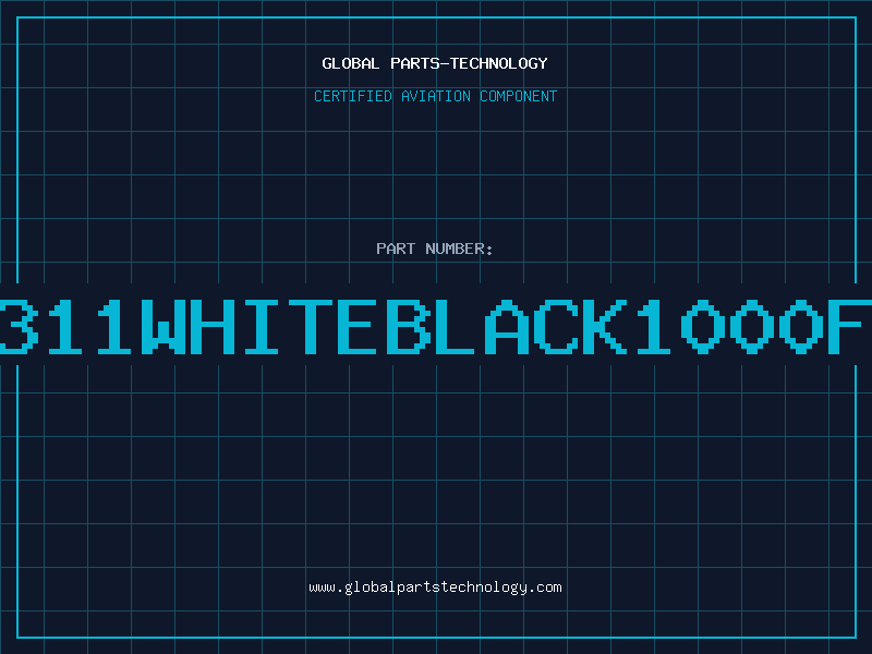 Aviation Part 9311WHITEBLACK1000FT