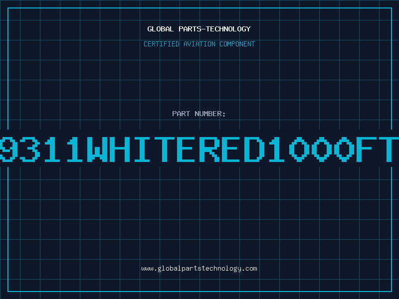 Aviation Part 9311WHITERED1000FT