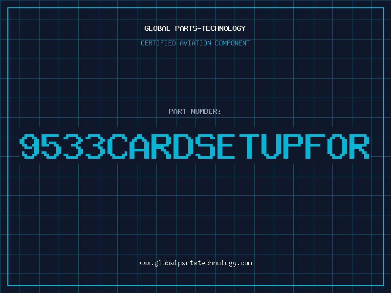 Aviation Part 9533CARDSETUPFOR