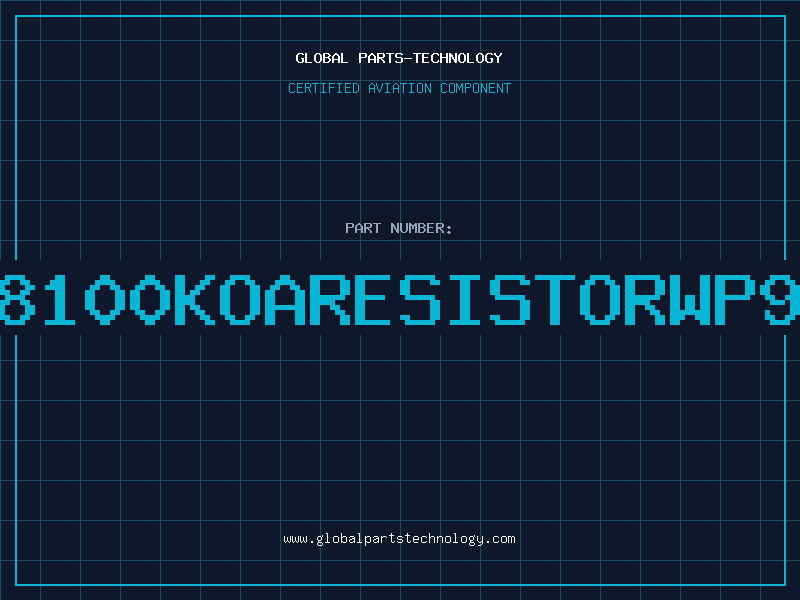 Aviation Part 968100KOARESISTORWP900