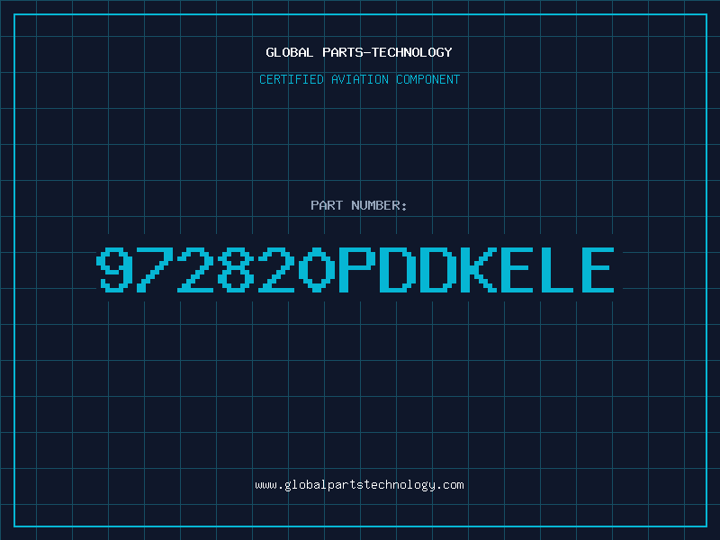 Aviation Part 972820PDDKELE