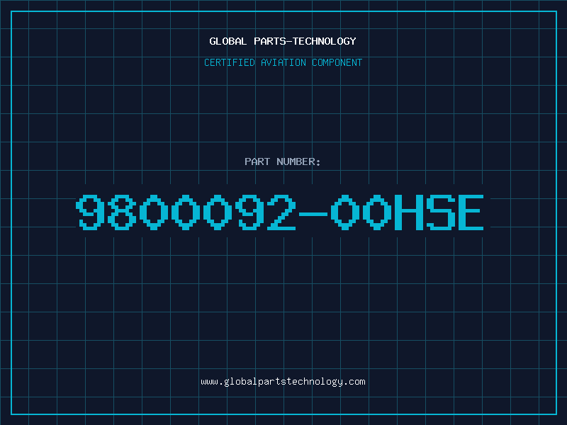 Aviation Part 9800092-00HSE