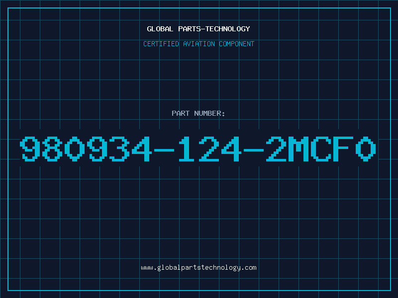 Aviation Part 980934-124-2MCF0