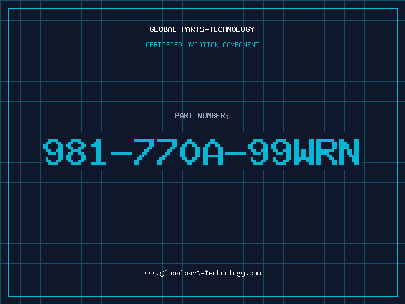 Aviation Part 981-770A-99WRN