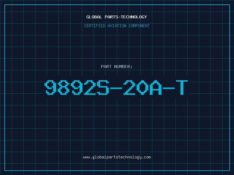 Aviation Part 9892S-20A-T