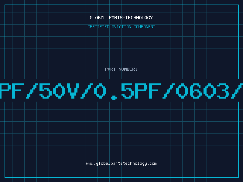Aviation Part 9PF/50V/0.5PF/0603/T