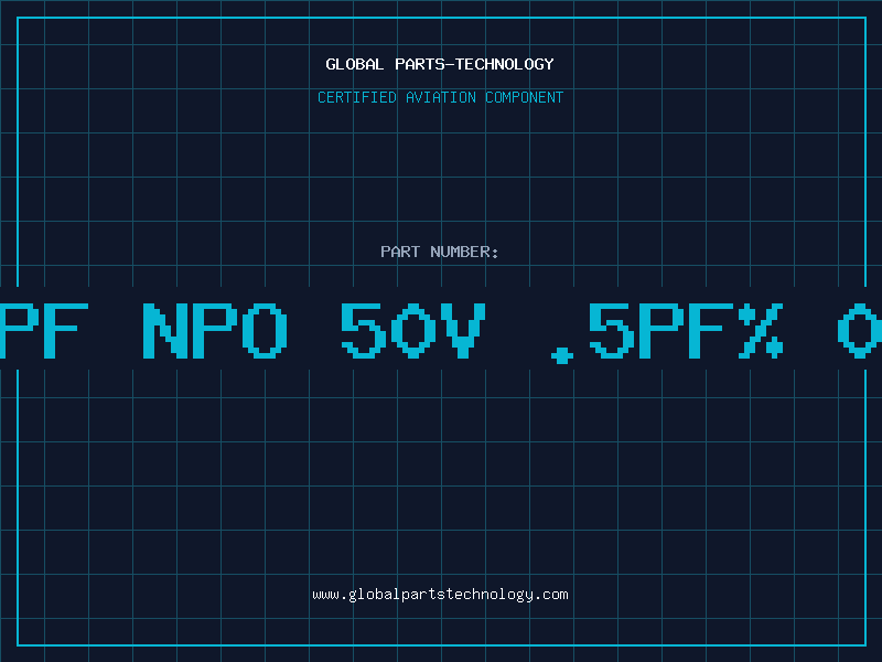 Aviation Part 9PF NPO 50V .5PF% 08