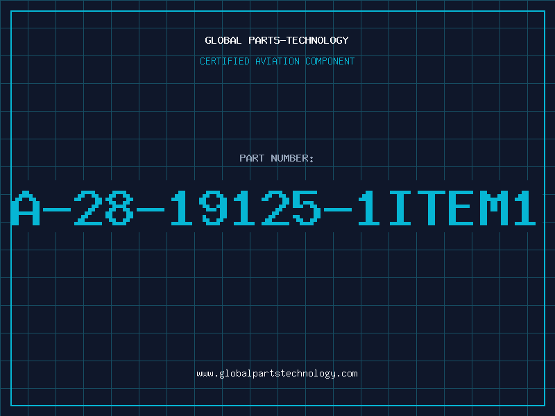 Aviation Part A-28-19125-1ITEM1