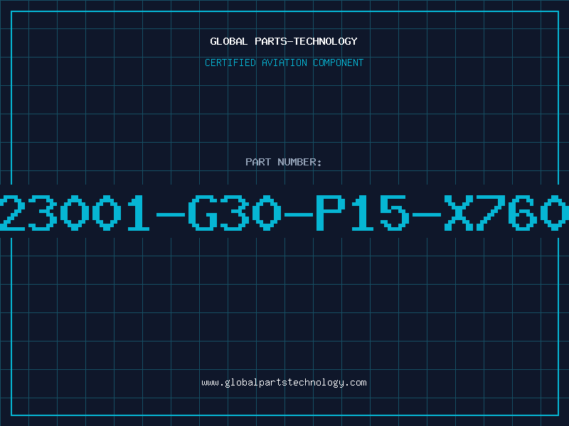 Aviation Part A23001-G30-P15-X7600