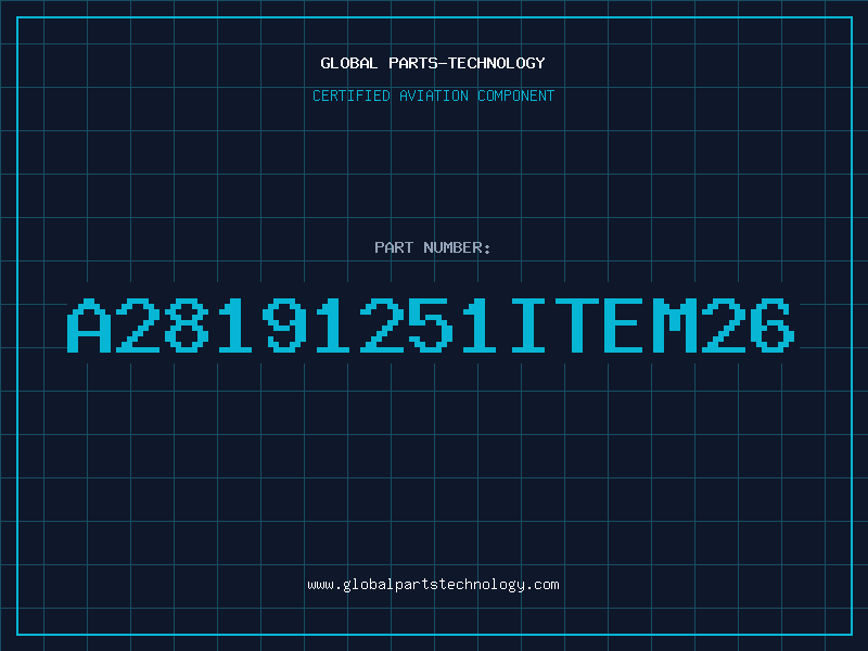 Aviation Part A28191251ITEM26