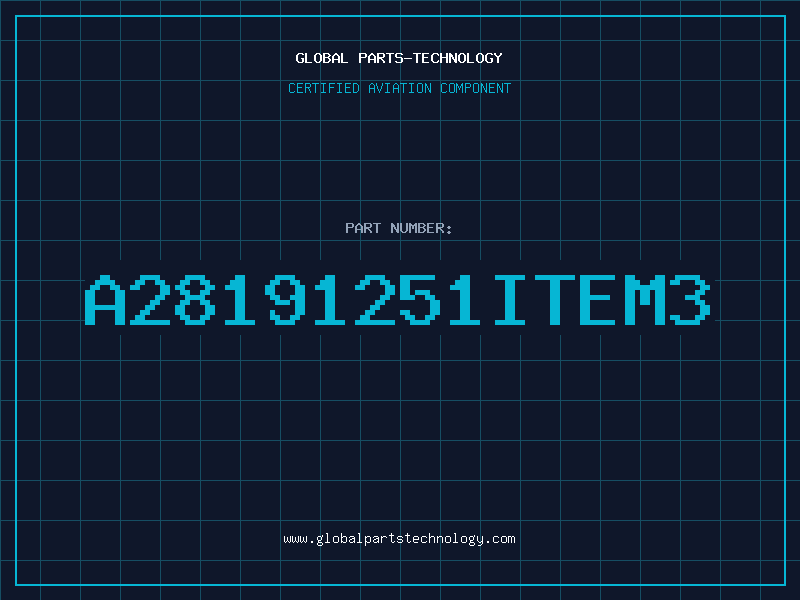 Aviation Part A28191251ITEM3