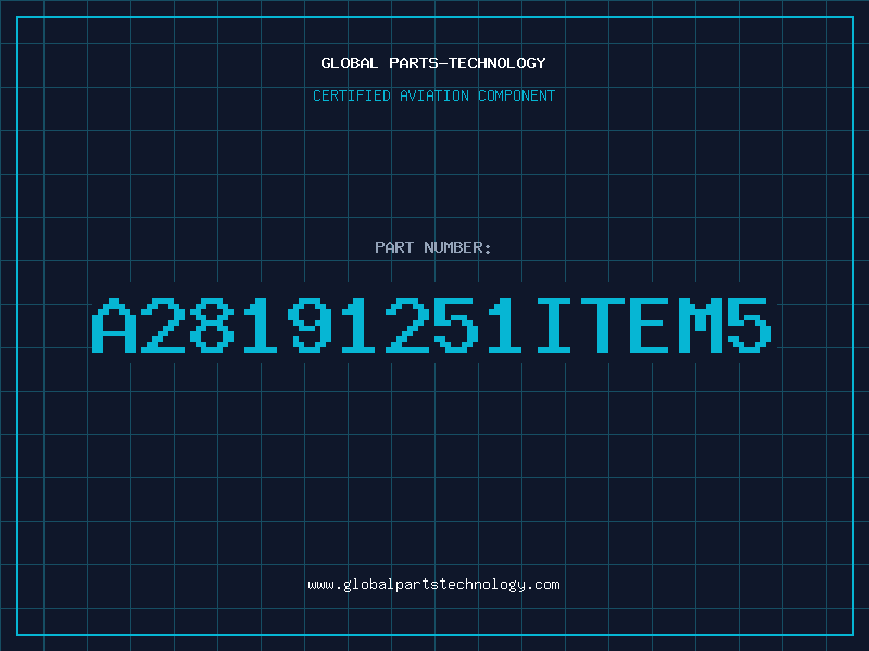 Aviation Part A28191251ITEM5