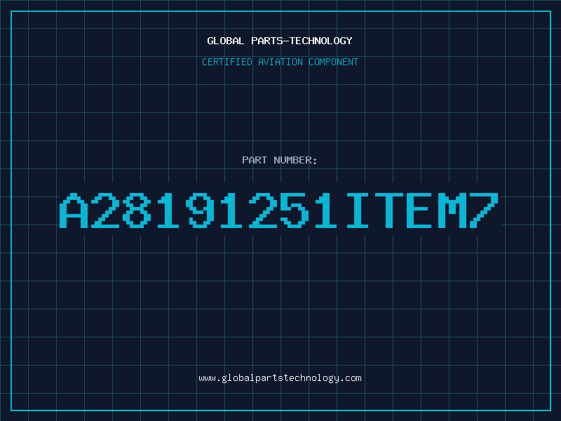 Aviation Part A28191251ITEM7