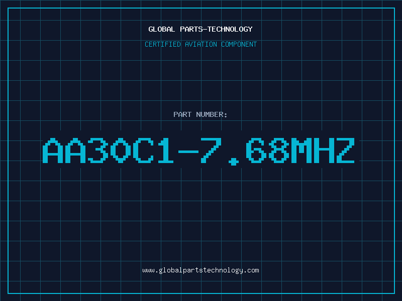 Aviation Part AA30C1-7.68MHZ