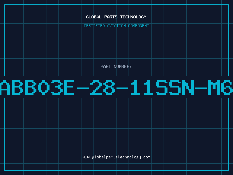 Aviation Part ABB03E-28-11SSN-M6