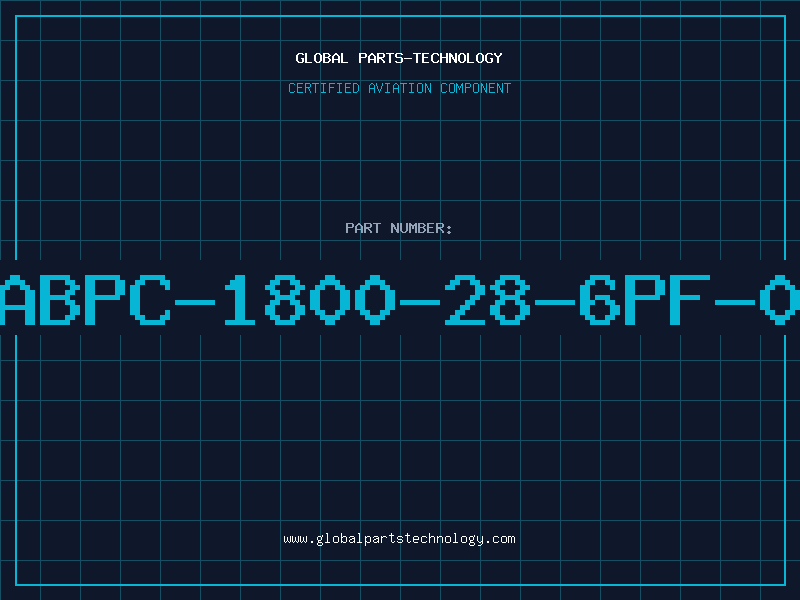 Aviation Part ABPC-1800-28-6PF-0
