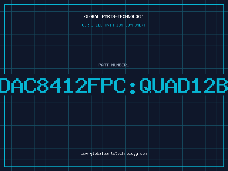 Aviation Part ADDAC8412FPCQUAD12BIT
