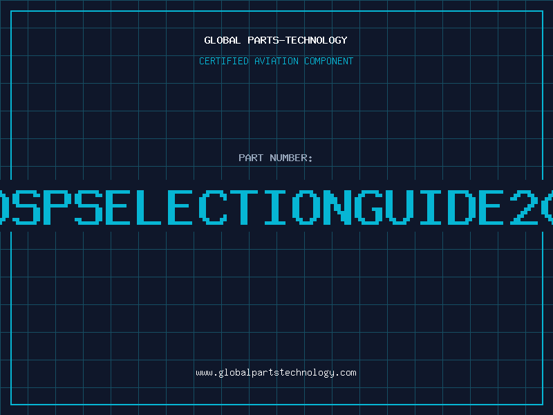 Aviation Part ADDSPSELECTIONGUIDE2001