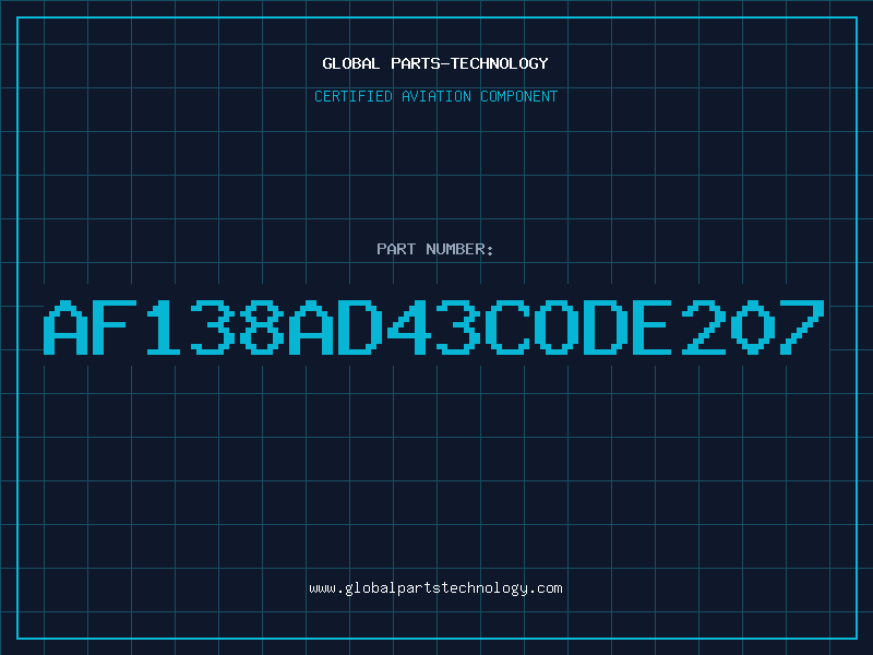 Aviation Part AF138AD43CODE207