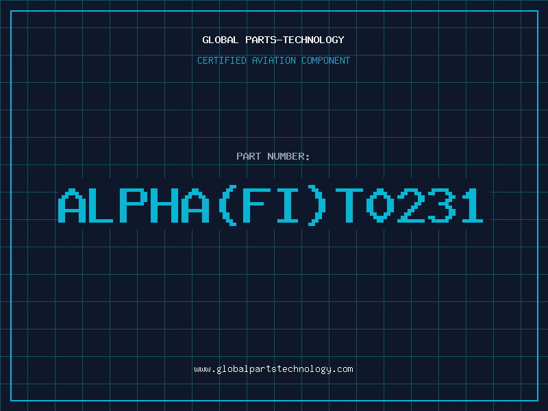 Aviation Part ALPHA(FI)T0231
