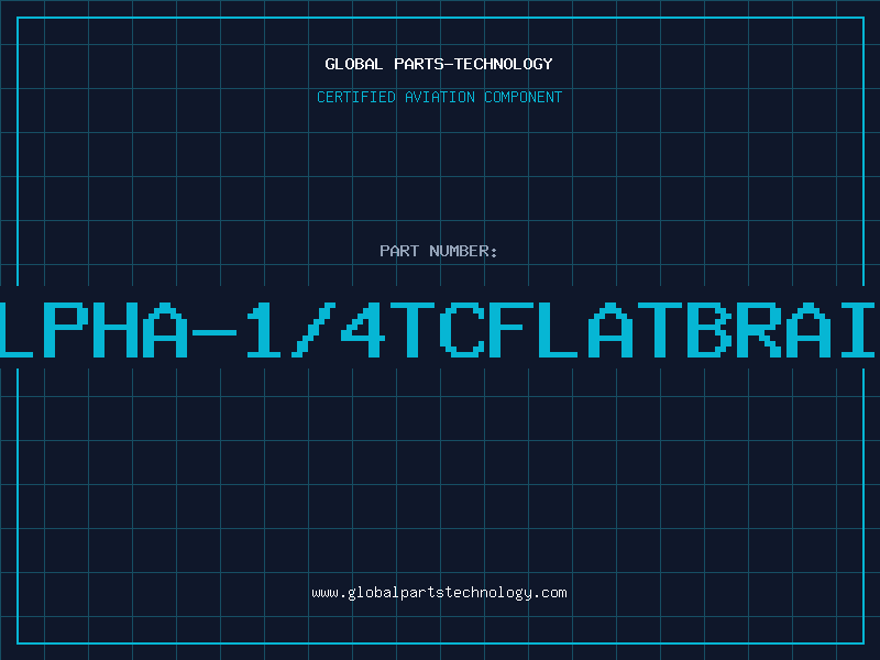 Aviation Part ALPHA-1/4TCFLATBRAID