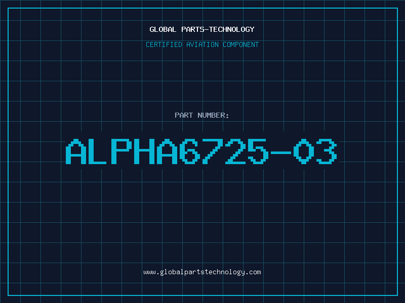 Aviation Part ALPHA6725-03
