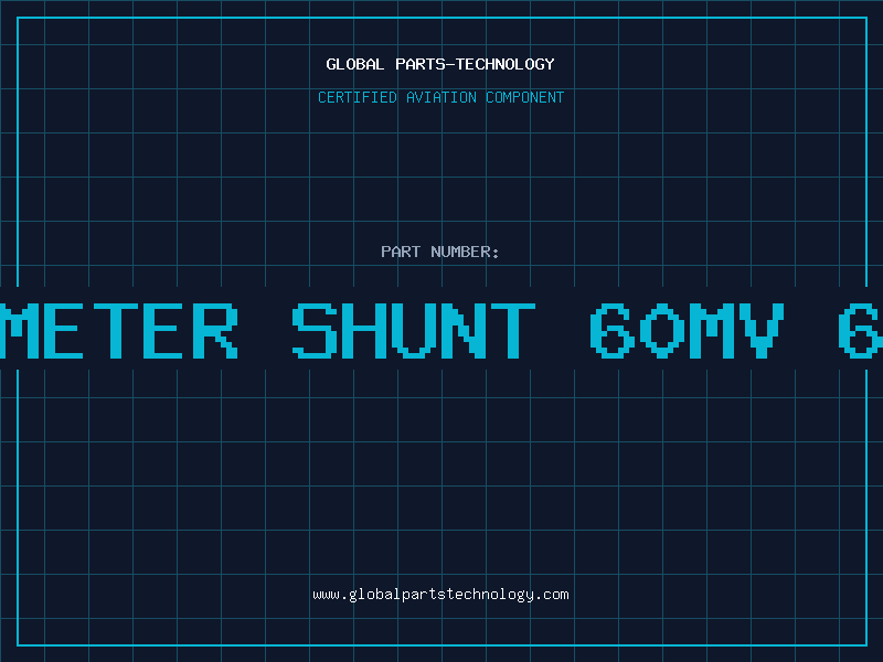 Aviation Part AMMETER SHUNT 60MV 60A