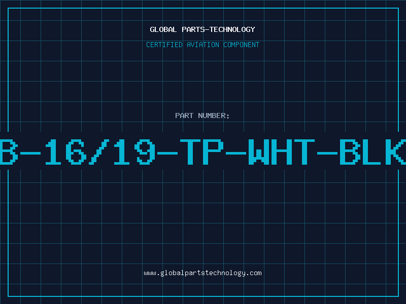 Aviation Part B-16/19-TP-WHT-BLK