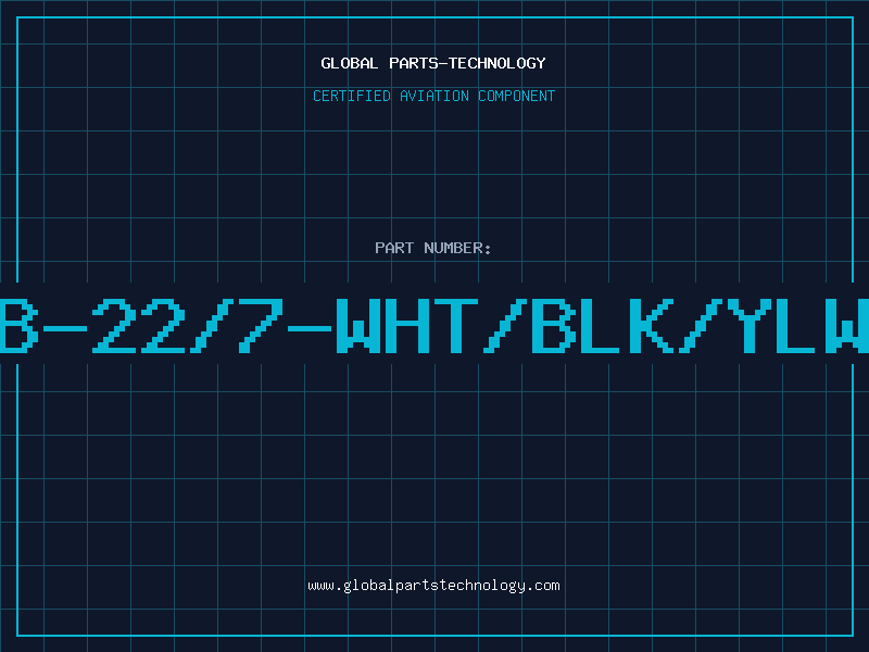 Aviation Part B-22/7-WHT/BLK/YLW