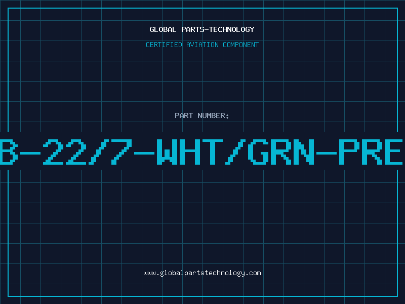 Aviation Part B-22/7-WHT/GRN-PRE