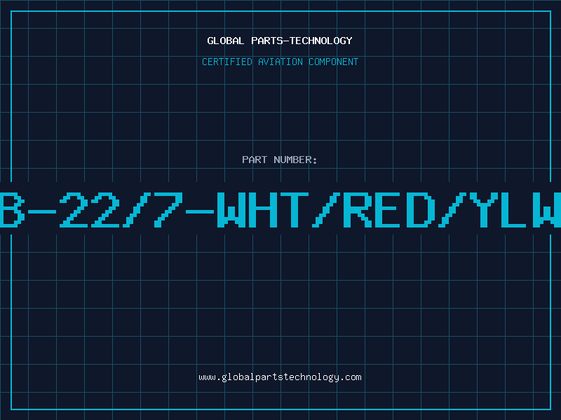 Aviation Part B-22/7-WHT/RED/YLW