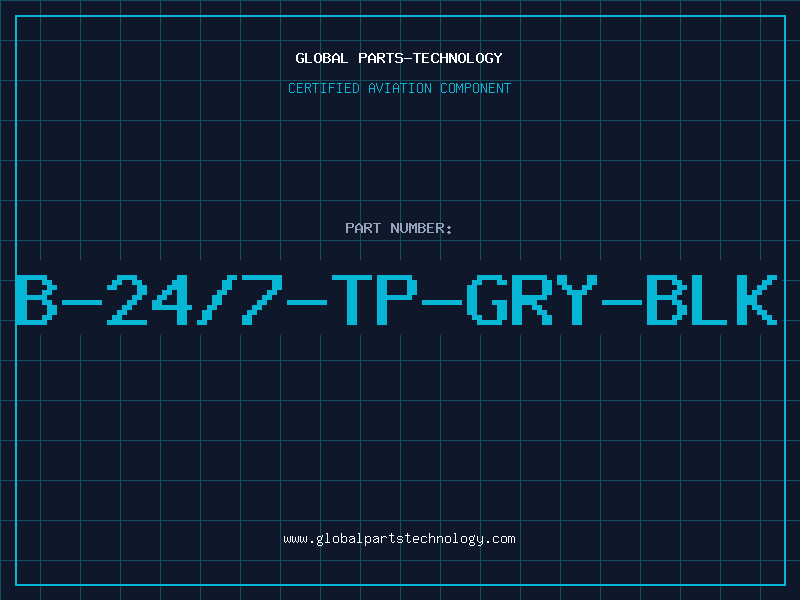 Aviation Part B-24/7-TP-GRY-BLK