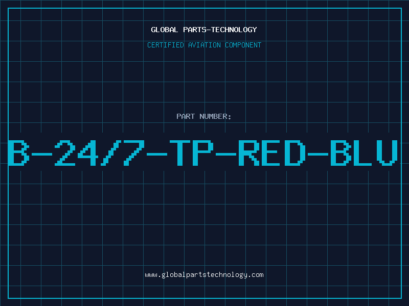 Aviation Part B-24/7-TP-RED-BLU
