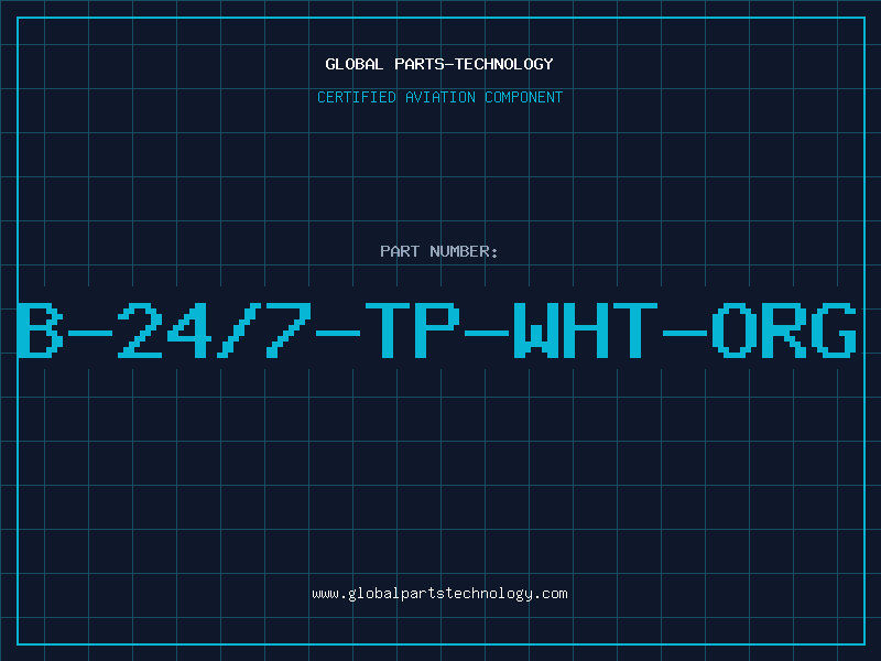 Aviation Part B-24/7-TP-WHT-ORG