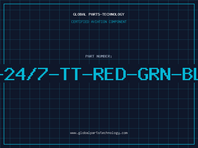 Aviation Part B-24/7-TT-RED-GRN-BLK