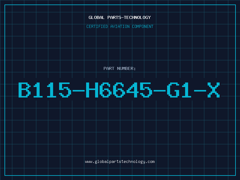 Aviation Part B115-H6645-G1-X