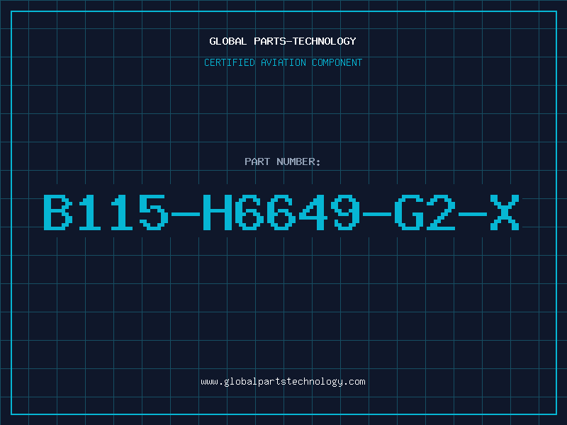 Aviation Part B115-H6649-G2-X