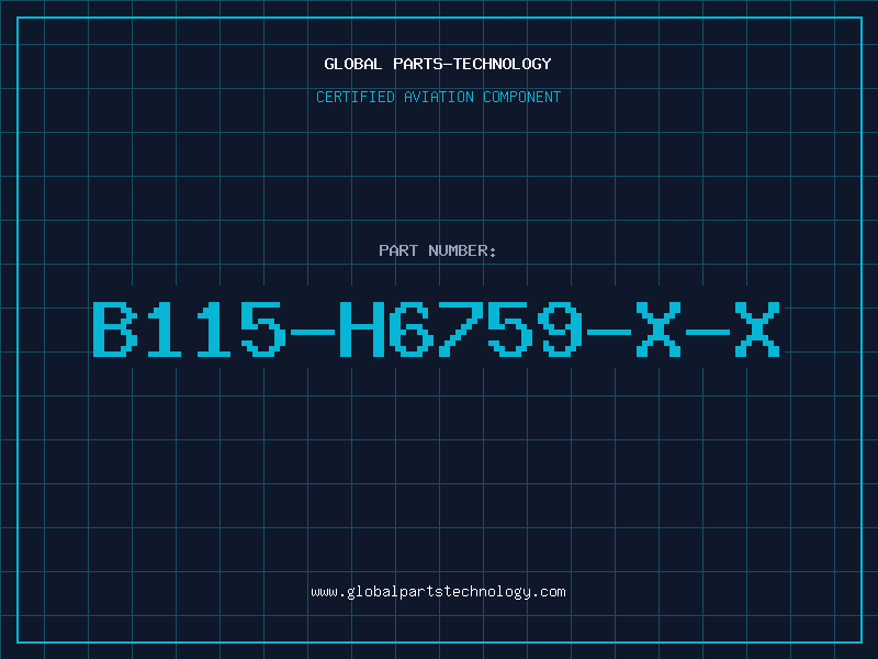 Aviation Part B115-H6759-X-X