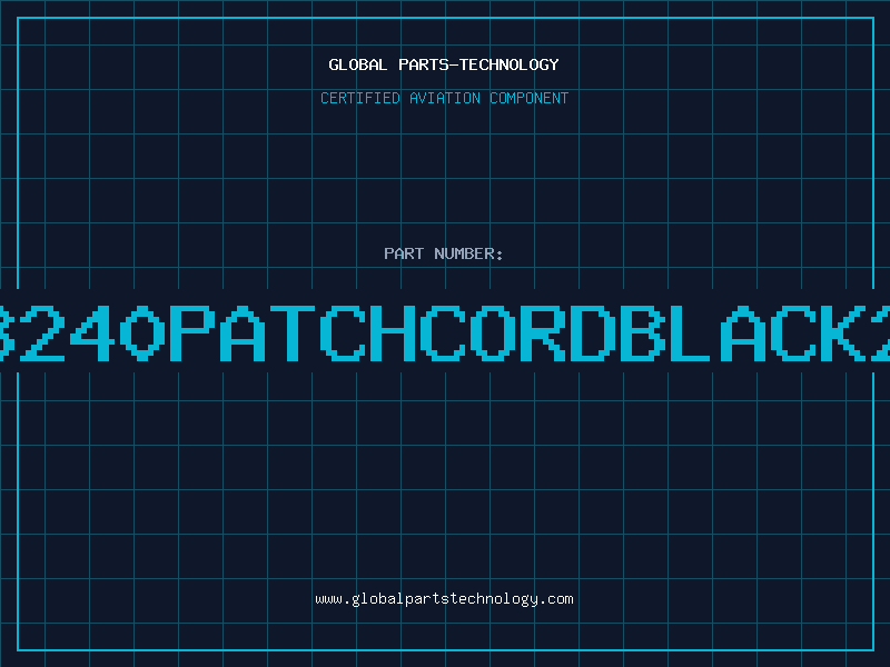 Aviation Part B240PATCHCORDBLACK2