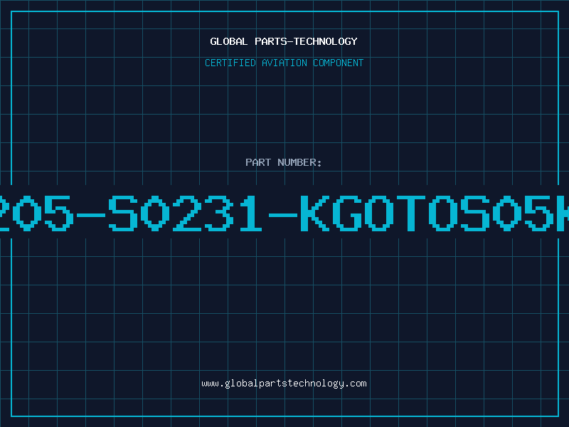 Aviation Part B72205-S0231-KGOTOS05K230