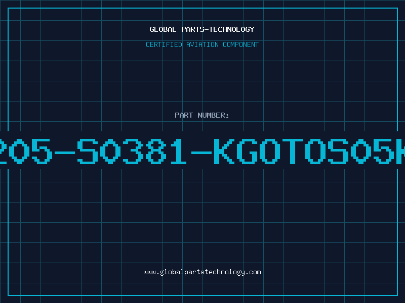 Aviation Part B72205-S0381-KGOTOS05K385