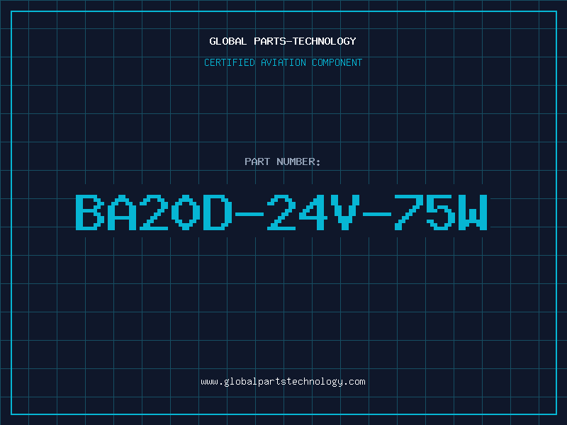 Aviation Part BA20D-24V-75W