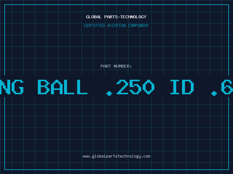 Aviation Part BEARING BALL .250 ID .625 OD